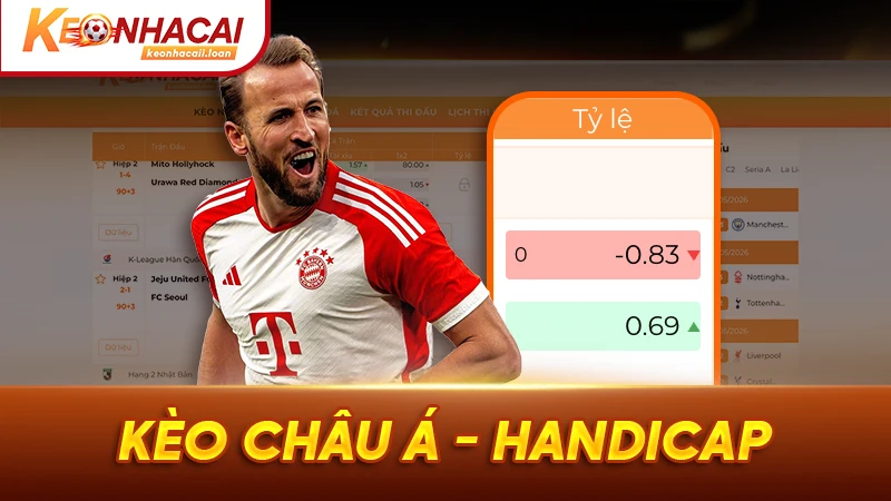 Kèo châu Á hay còn gọi là Handicap, với một mức chấp cụ thể